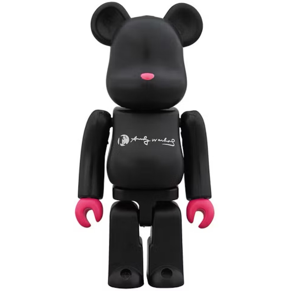 Bearbrick Andy Warhol DesignerCon 100% Black/Pink